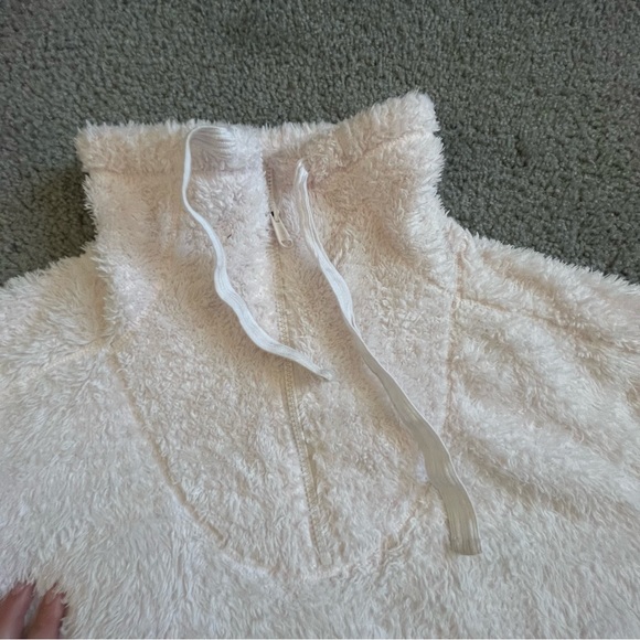 Fuzzy Sweatshirt from Free People with ¾ Zip | Medium - Picture 5 of 7